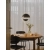 Lampa wisząca  z mosiężnym pierścieniem i czarnym metalowym kloszem Tavia NO2412353003 - Nordlux